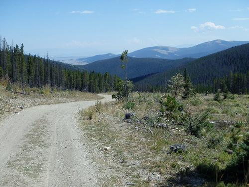 GDMBR: A view down Marsh Creek Road.